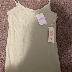 Forever 21 Cream Fitted Camisole Top